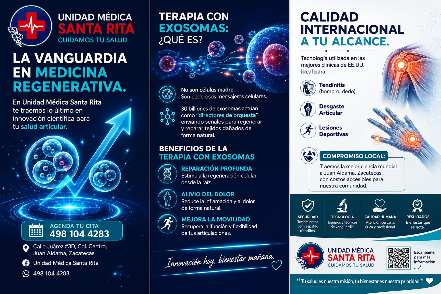 Médico de Unidad Médica Santa Rita realizando valoración clínica de un paciente