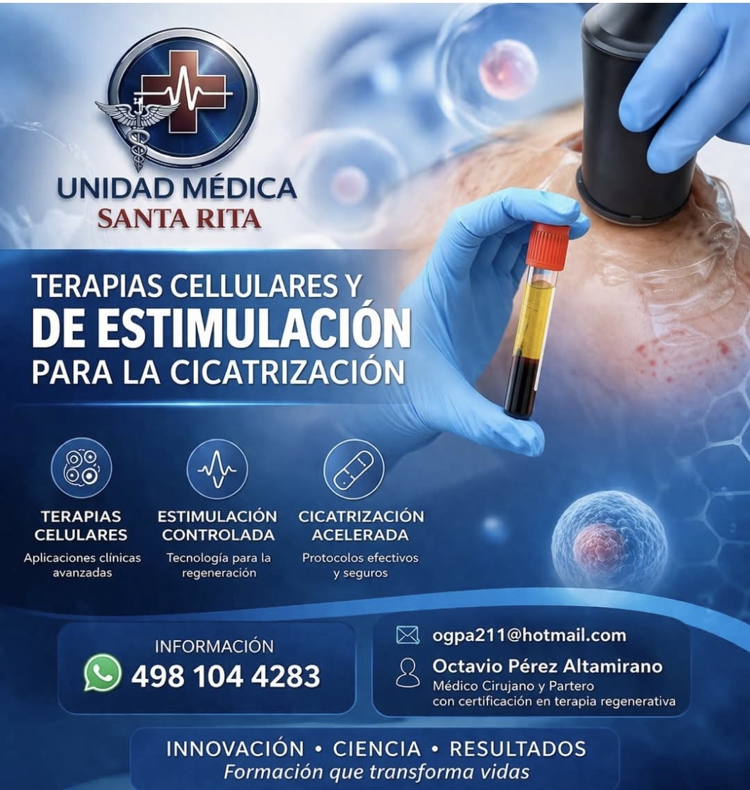 Infografía: terapias celulares y de estimulación para la cicatrización